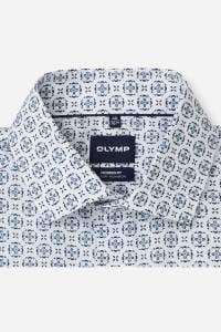 OLYMP Luxor Modern Fit Hemd weiss, Bedruckt
