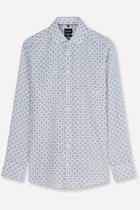 OLYMP Luxor Modern Fit Hemd weiss, Bedruckt