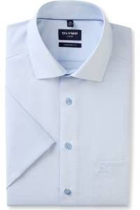 OLYMP Luxor Modern Fit Hemd rauchblau, Einfarbig