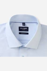 OLYMP Luxor Modern Fit Hemd rauchblau, Einfarbig