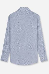 OLYMP Luxor Modern Fit Hemd blau, Gemustert