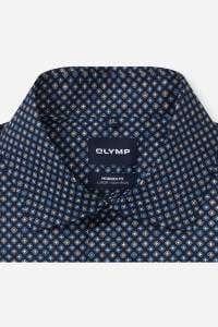 OLYMP Luxor Modern Fit Hemd marine, Gemustert