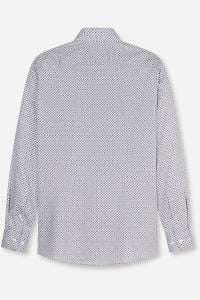 OLYMP Luxor Modern Fit Hemd silbergrau, Gemustert