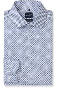 OLYMP Luxor Modern Fit Hemd weiss, Bedruckt