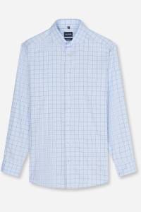 OLYMP Luxor Modern Fit Hemd bleu, Kariert