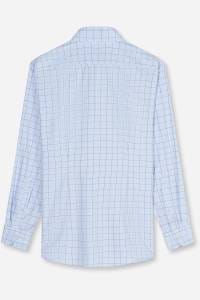 OLYMP Luxor Modern Fit Hemd bleu, Kariert