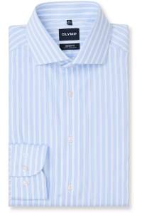 OLYMP Luxor Modern Fit Hemd bleu, Gestreift