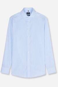 OLYMP Luxor Modern Fit Hemd bleu, Gestreift