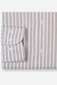 OLYMP Luxor Modern Fit Hemd nougat, Gestreift