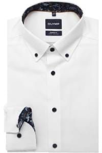 OLYMP Luxor Modern Fit Hemd weiss, Einfarbig