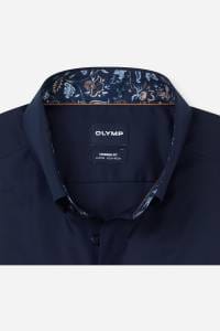 OLYMP Luxor Modern Fit Hemd marine, Einfarbig