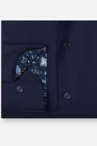 OLYMP Luxor Modern Fit Hemd marine, Einfarbig