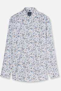 OLYMP Luxor Modern Fit Hemd weiss, Bedruckt