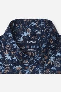 OLYMP Luxor Modern Fit Hemd marine, Blumen