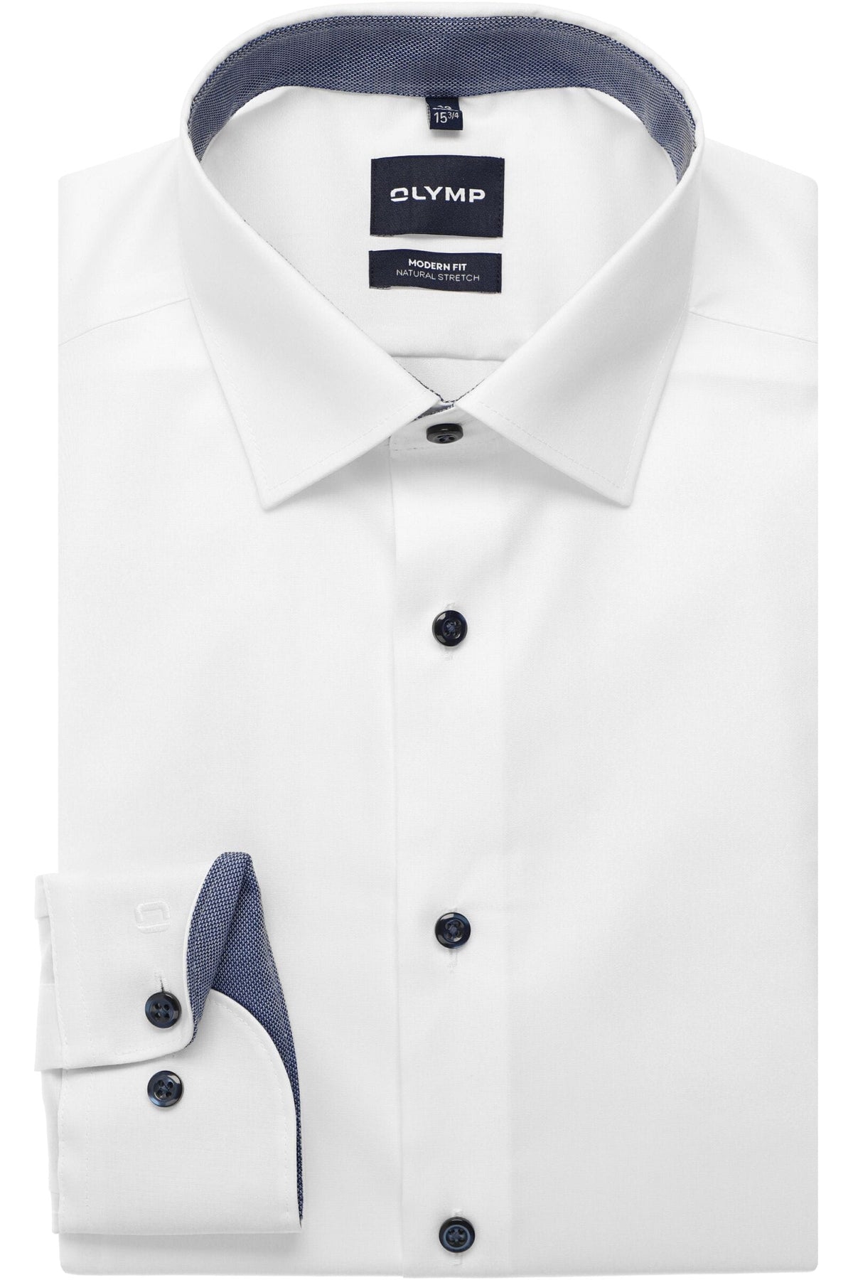 OLYMP Luxor Modern Fit Hemd weiss, Einfarbig