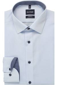 OLYMP Luxor Modern Fit Hemd bleu, Einfarbig