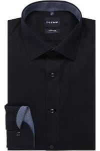 OLYMP Luxor Modern Fit Hemd marine, Einfarbig
