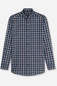 OLYMP Luxor Modern Fit Hemd marine, Kariert