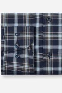 OLYMP Luxor Modern Fit Hemd marine, Kariert