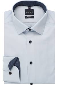 OLYMP Luxor Performance Climate Control Modern Fit Hemd bleu, Einfarbig