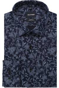 OLYMP Luxor Performance Climate Control Modern Fit Hemd marine, Blumen