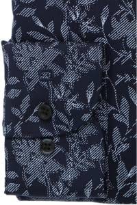OLYMP Luxor Performance Climate Control Modern Fit Hemd marine, Blumen