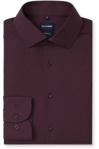 OLYMP Luxor Performance Climate Control Modern Fit Hemd bordeaux, Faux-uni