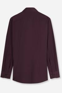 OLYMP Luxor Performance Climate Control Modern Fit Hemd bordeaux, Faux-uni