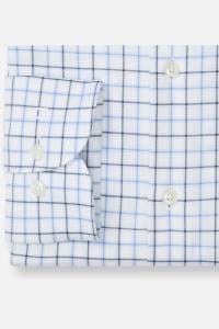 OLYMP Luxor Performance Climate Control Modern Fit Hemd bleu, Kariert
