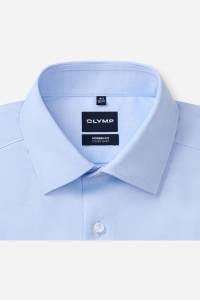 OLYMP Luxor Modern Fit Cover Shirt Hemd bleu, Einfarbig
