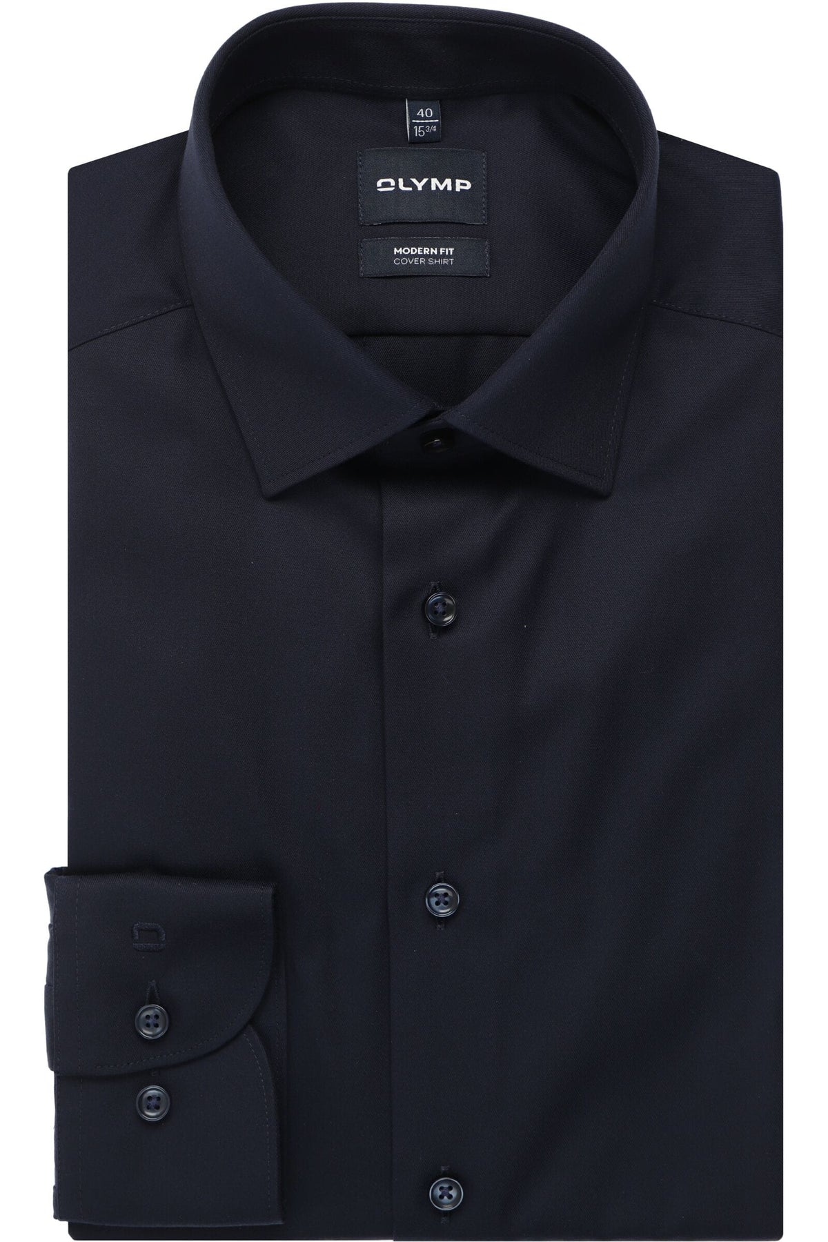 OLYMP Luxor Modern Fit Cover Shirt Hemd marine, Einfarbig