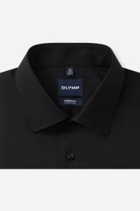 OLYMP Luxor Modern Fit Cover Shirt Hemd schwarz, Einfarbig
