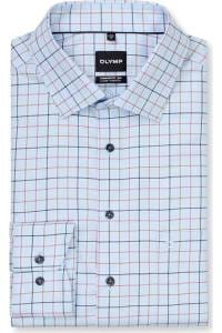 OLYMP Luxor Comfort Fit Big & Tall Hemd blau, Kariert