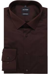 OLYMP Luxor Comfort Fit Big & Tall Hemd chianti, Einfarbig