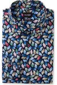 OLYMP Luxor Comfort Fit Big & Tall Hemd marine, Bedruckt