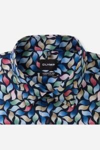 OLYMP Luxor Comfort Fit Big & Tall Hemd marine, Bedruckt