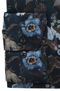 OLYMP Luxor Comfort Fit Big & Tall Hemd marine, Blumen