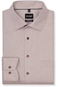 OLYMP Luxor Comfort Fit Big & Tall Hemd nougat, Faux-uni
