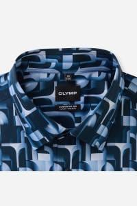 OLYMP Luxor Comfort Fit Big & Tall Hemd marine, Bedruckt