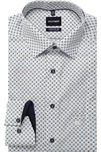 OLYMP Luxor Comfort Fit Big & Tall Hemd weiss, Bedruckt