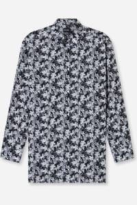 OLYMP Luxor Comfort Fit Big & Tall Hemd schwarz, Bedruckt