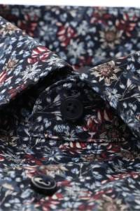 OLYMP Luxor Comfort Fit Big & Tall Hemd marine, Blumen
