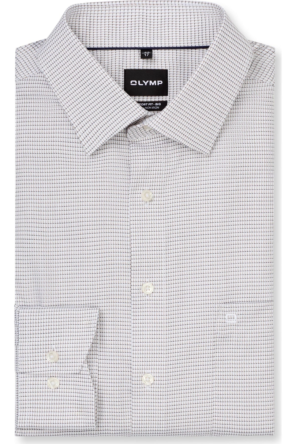OLYMP Luxor Comfort Fit Big & Tall Hemd nougat, Faux-uni