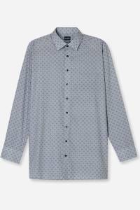 OLYMP Luxor Comfort Fit Big & Tall Hemd silbergrau, Bedruckt
