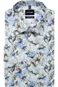 OLYMP Luxor Comfort Fit Big & Tall Hemd blau, Bedruckt