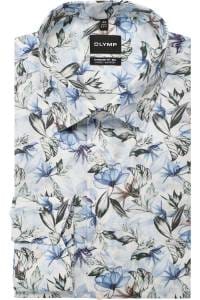OLYMP Luxor Comfort Fit Big & Tall Hemd blau, Bedruckt