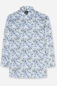 OLYMP Luxor Comfort Fit Big & Tall Hemd blau, Bedruckt