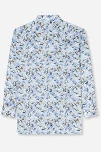 OLYMP Luxor Comfort Fit Big & Tall Hemd blau, Bedruckt