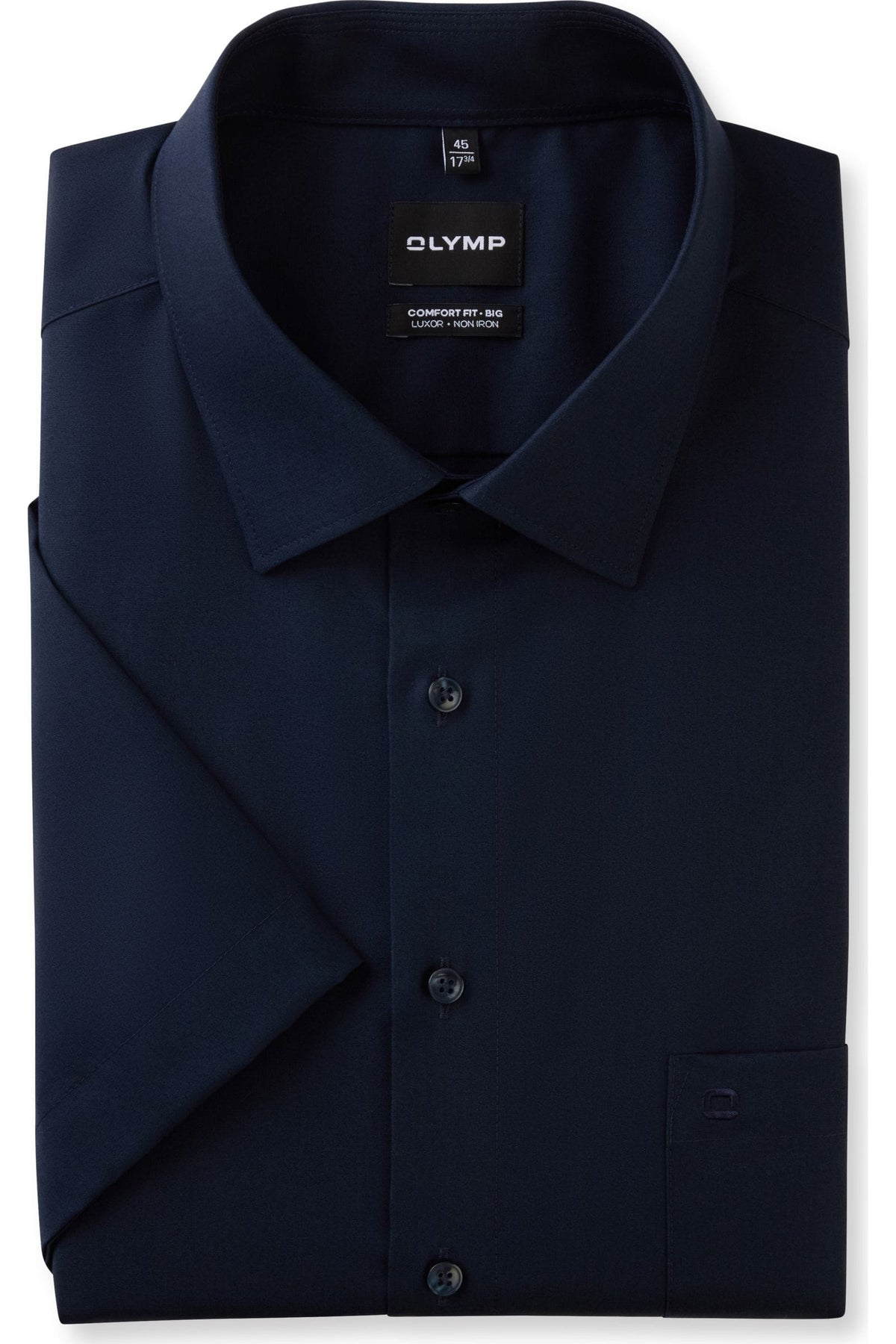 OLYMP Luxor Comfort Fit Big & Tall Hemd kobalt, Einfarbig