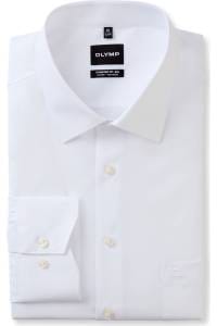 OLYMP Luxor Comfort Fit Big & Tall Hemd weiss, Einfarbig